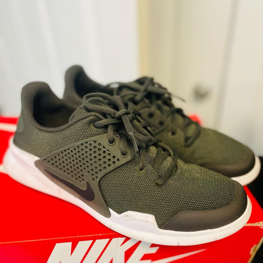 Nike Olive and White Athletic Shoes